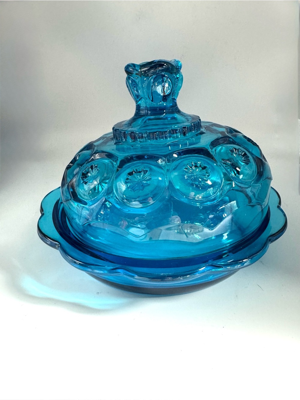 LE Smith Moon & Stars Covered Butter/Cheese Dish